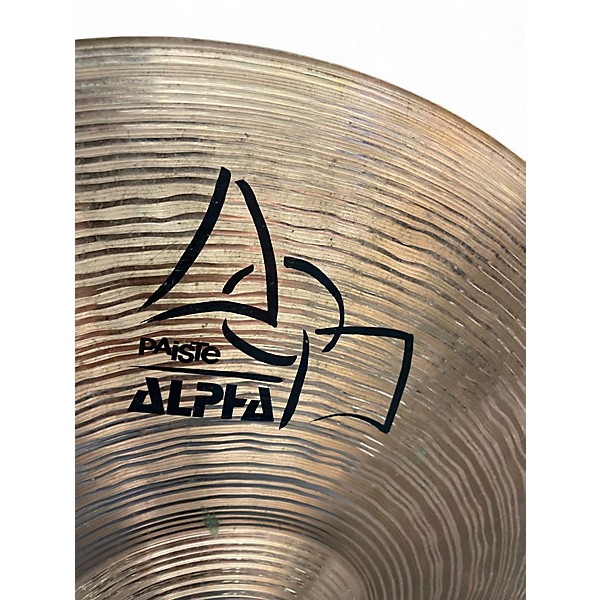 Used Paiste 15in Alpha Sound Edge Hi Hat Pair Cymbal