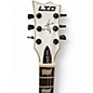 Used ESP LTD James Hetfield Signature Iron Cross lEFT hANDED White Electric Guitar