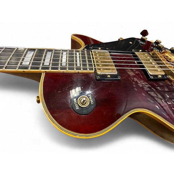 Vintage 1970s Gibson Les Paul Custom Wine Red Solid Body Electric Guitar