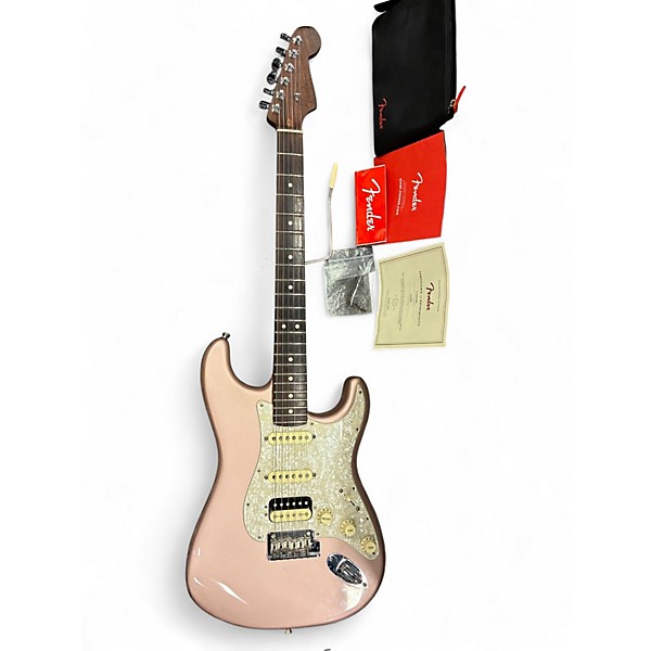 Used 2018 Fender Limited Edition American Professional Stratocaster HSS Rose Gold Solid Body Electric Guitar