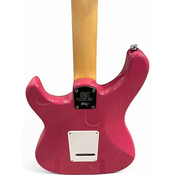 Used PRS SE Silver Sky Dragonfruit Solid Body Electric Guitar