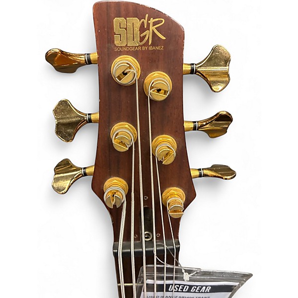 Used Ibanez SR1406 Trans Black Electric Bass Guitar