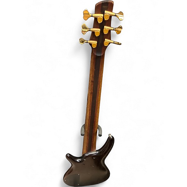 Used Ibanez SR1406 Trans Black Electric Bass Guitar