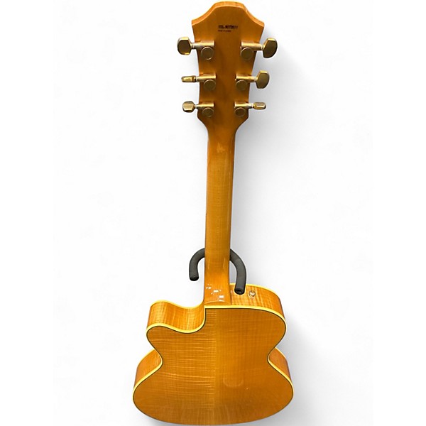 Used Hohner HS40 Natural Hollow Body Electric Guitar