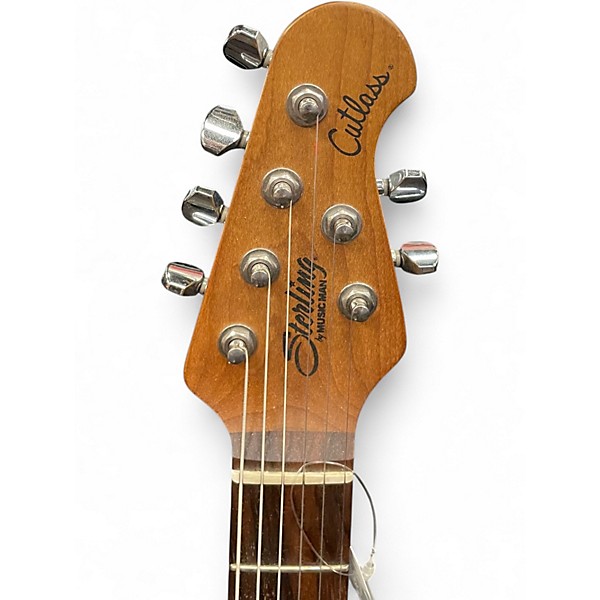 Used Sterling by Music Man Cutlass Blue Solid Body Electric Guitar