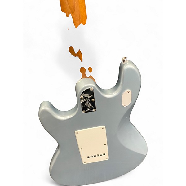 Used Sterling by Music Man StingRay SR50 Firemist Silver Solid Body Electric Guitar