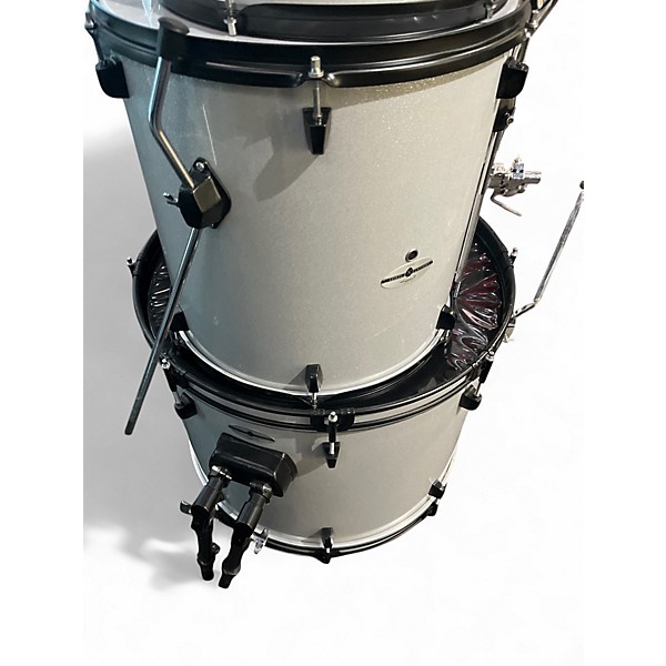 Used Ashthorpe 5 Piece Drum Set White Drum Kit