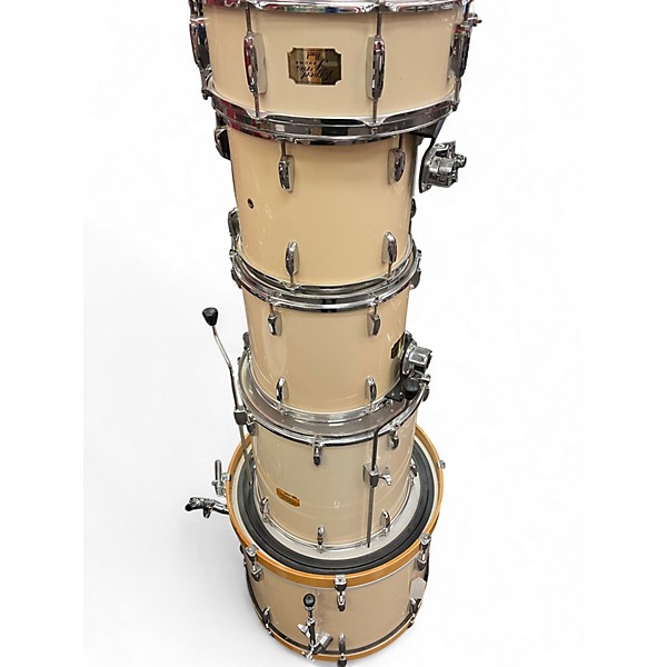Used Pearl 5 Piece Export Alpine White Drum Kit