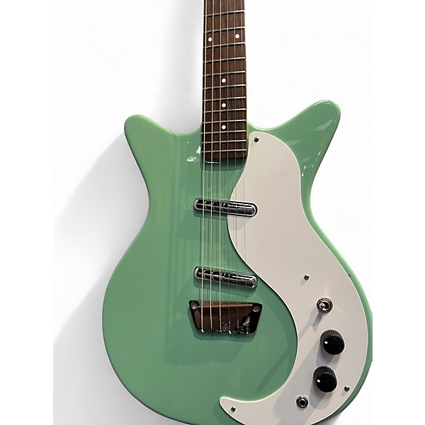 Used Danelectro '59M NOS+ Green Solid Body Electric Guitar