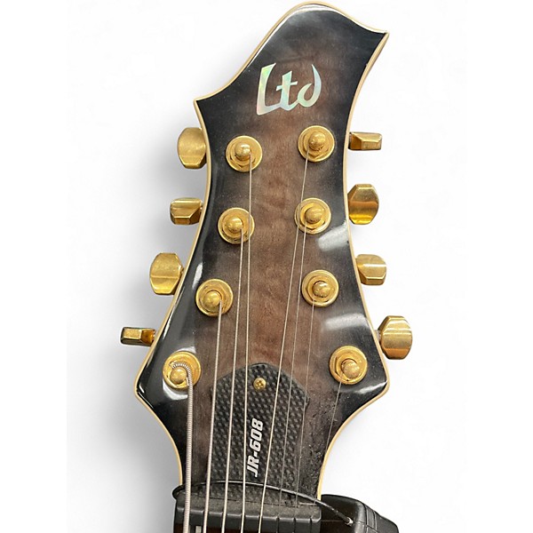 Used 2019 ESP JR-608 Faded Blue Sunburst Solid Body Electric Guitar