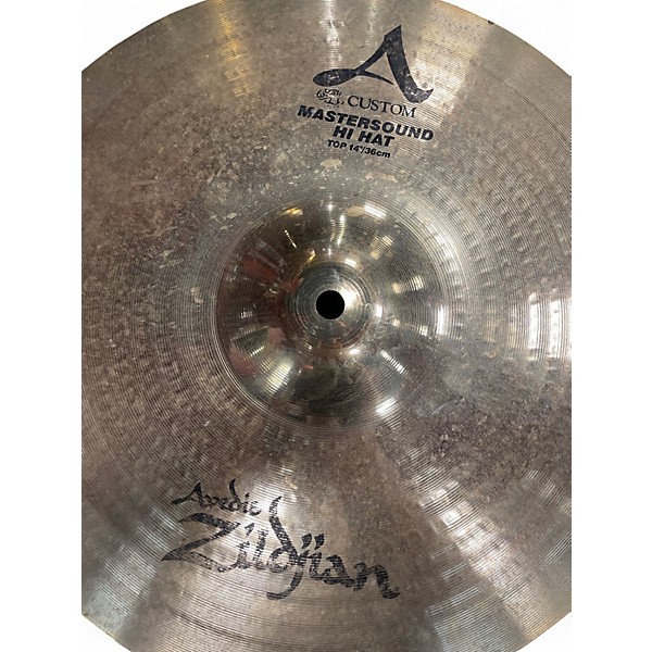 Used Zildjian 14in A Mastersound Hi Hat Pair Cymbal
