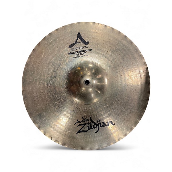 Used Zildjian 14in A Mastersound Hi Hat Pair Cymbal
