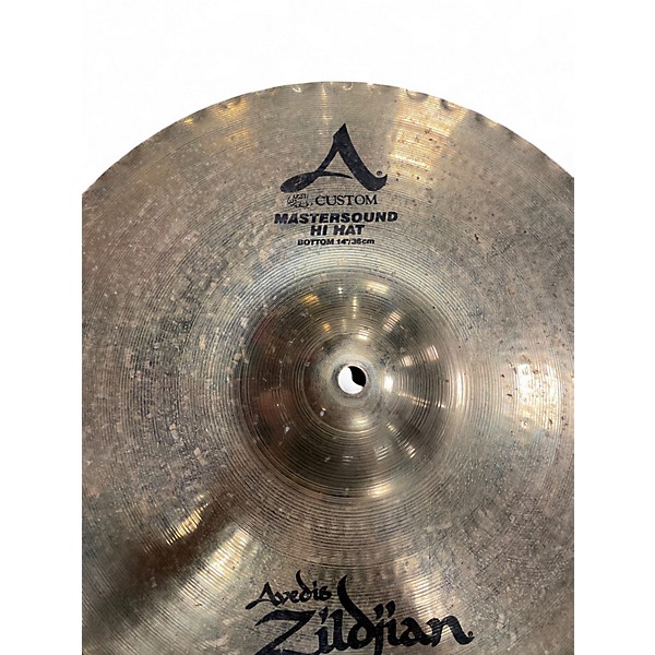 Used Zildjian 14in A Mastersound Hi Hat Pair Cymbal