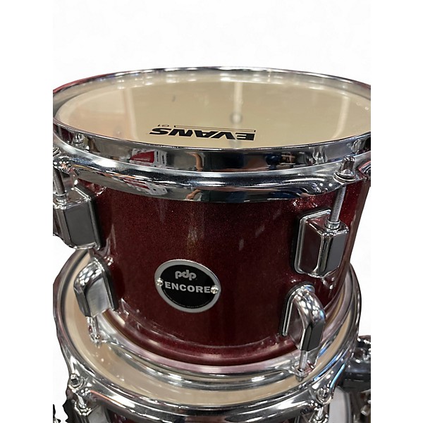 Used PDP by DW 5 Piece ENCORE Ruby Red Drum Kit