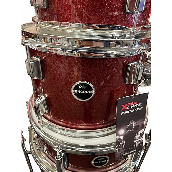 Used PDP by DW 5 Piece ENCORE Ruby Red Drum Kit