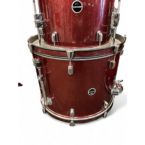 Used PDP by DW 5 Piece ENCORE Ruby Red Drum Kit