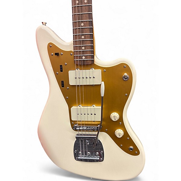 Used Squier J Mascis Jazzmaster Vintage White Solid Body Electric Guitar