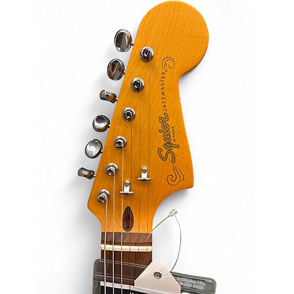 Used Squier J Mascis Jazzmaster Vintage White Solid Body Electric Guitar