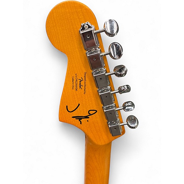 Used Squier J Mascis Jazzmaster Vintage White Solid Body Electric Guitar