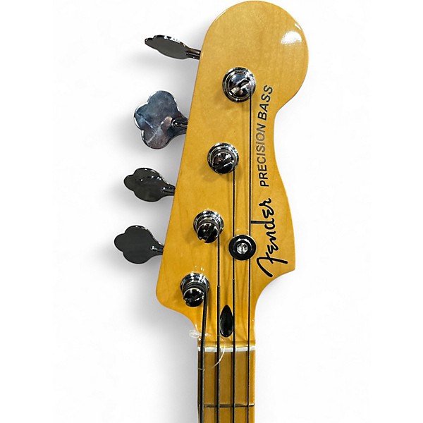 Used Fender Player Plus Active Precision Bass Silver Smoke Electric Bass Guitar