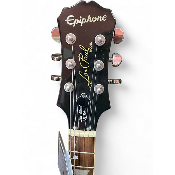 Used Epiphone Les Paul Ultra III Emerald Green Solid Body Electric Guitar