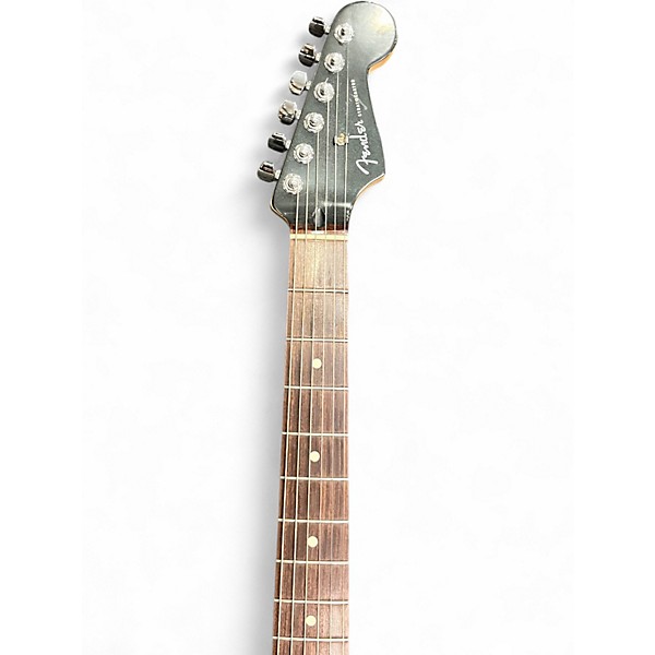 Used Fender Mexican Fat Stratocaster Black Solid Body Electric Guitar