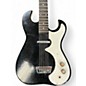 Vintage 1960s Silvertone Silvertone 1448 Black Solid Body Electric Guitar