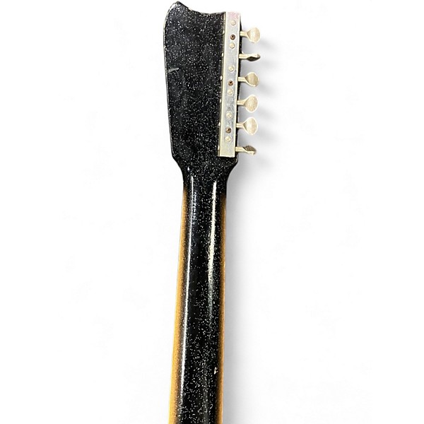 Vintage 1960s Silvertone Silvertone 1448 Black Solid Body Electric Guitar