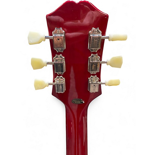 Used Epiphone ES335 Left Handed Red Hollow Body Electric Guitar