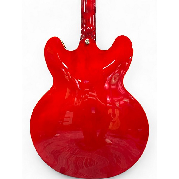 Used Epiphone ES335 Left Handed Red Hollow Body Electric Guitar
