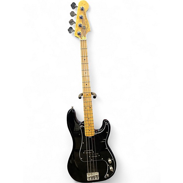 Used Fender American Standard Precision Bass Black Electric Bass Guitar