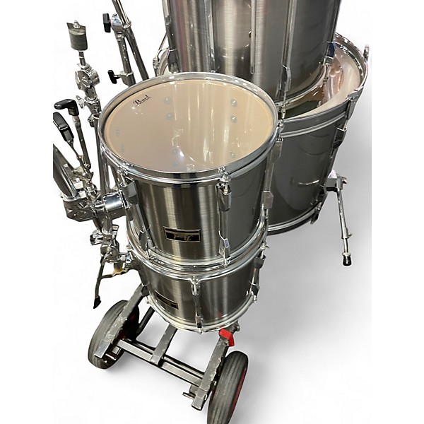 Used Pearl 4 Piece Export CHROME Drum Kit