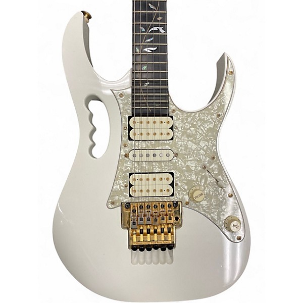 Used 1999 Ibanez JEM White Solid Body Electric Guitar