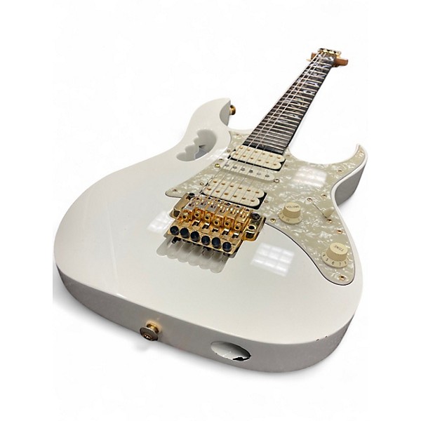 Used 1999 Ibanez JEM White Solid Body Electric Guitar