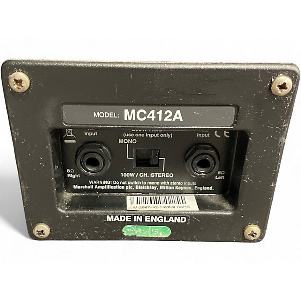 Used Marshall MC412A Guitar Cabinet