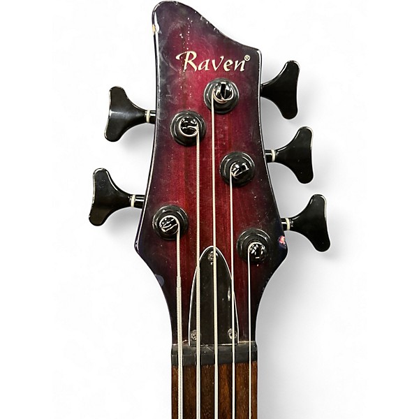 Used Raven BASS Crimson Burst Electric Bass Guitar