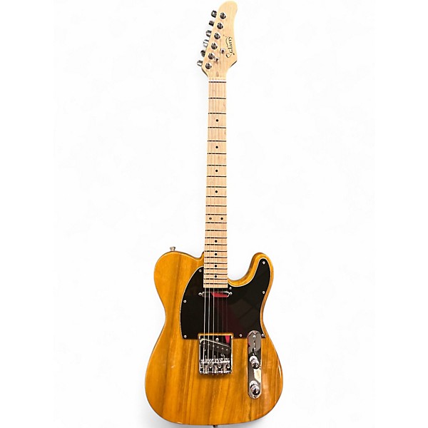 Used Glarry Telecaster Natural Solid Body Electric Guitar
