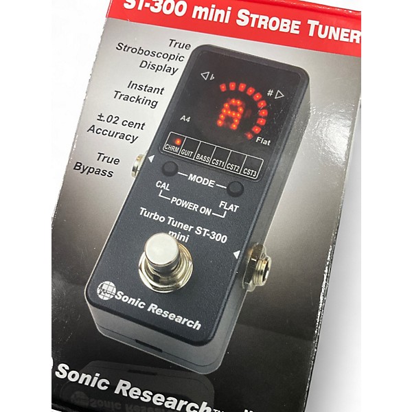 Used Sonic Research st300 mini strobe tuner Tuner Pedal