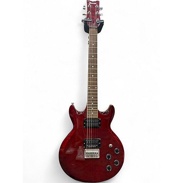 Used Ibanez SA160QM RED QUILT Solid Body Electric Guitar