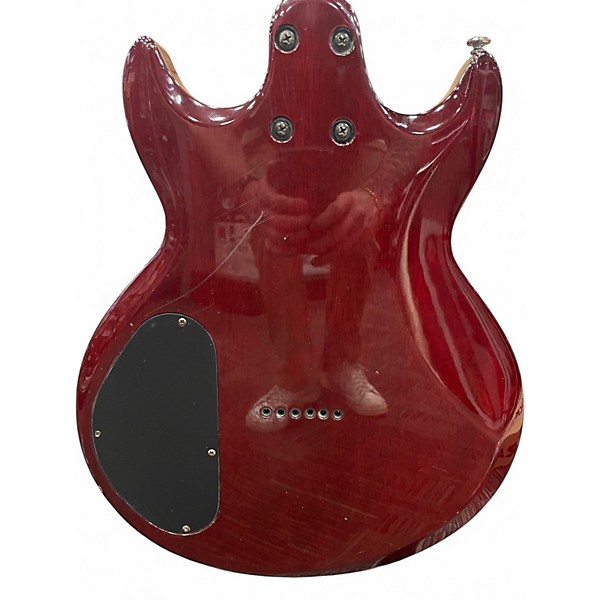 Used Ibanez SA160QM RED QUILT Solid Body Electric Guitar