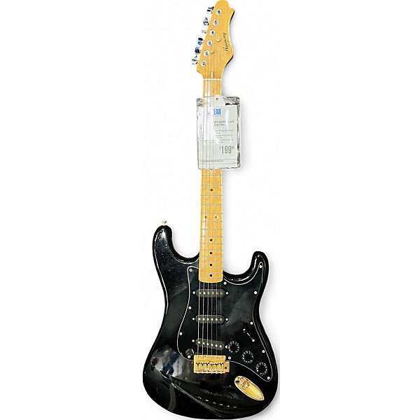 Used Harmony H80BG Black Solid Body Electric Guitar