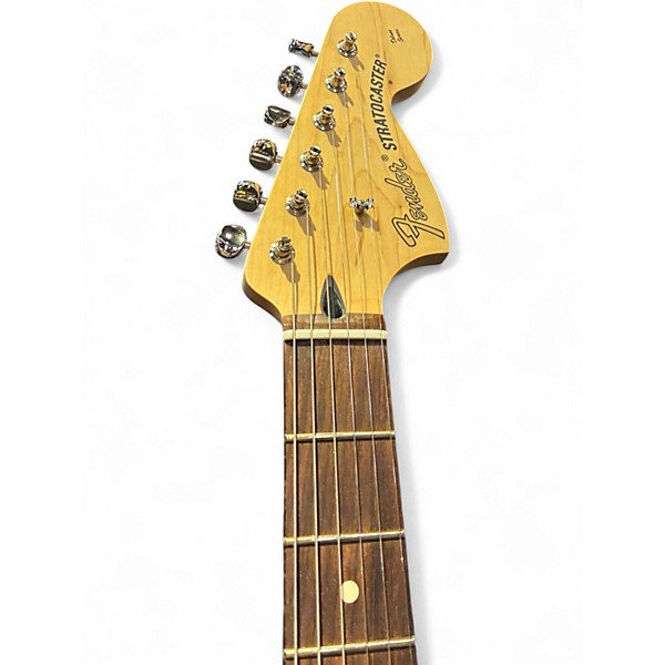 Used 2023 Fender Tom Delonge Signature Stratocaster Desert Sun Yellow Solid Body Electric Guitar