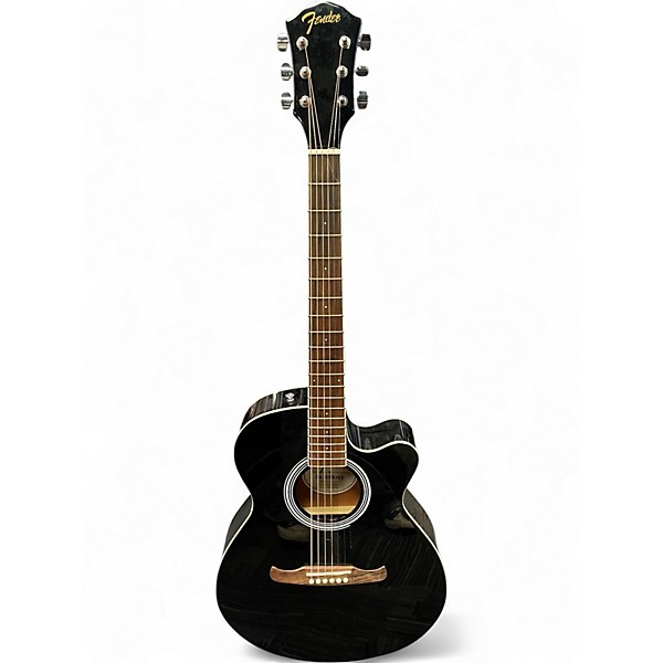 Used Fender FA135CE Concert Black Acoustic Electric Guitar