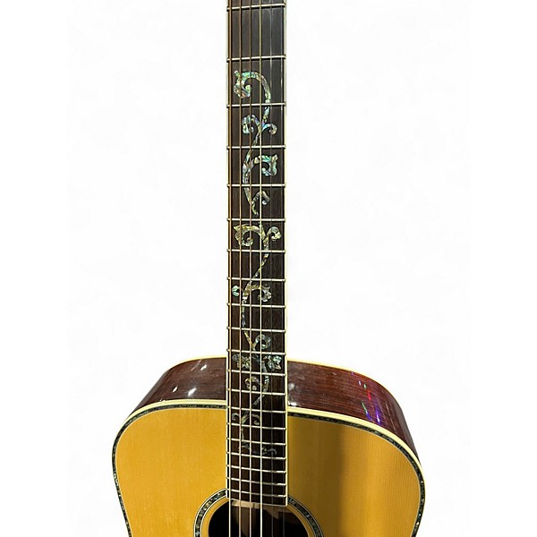 Used Dean D24 Natural Acoustic Guitar