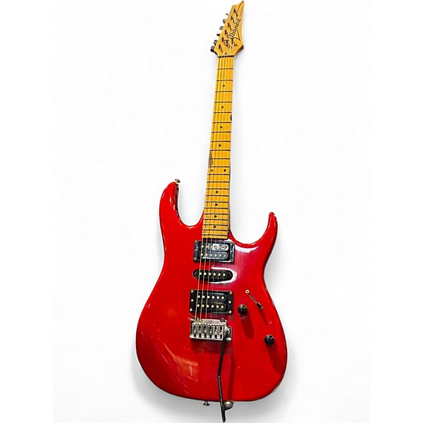 Used 2000s Ibanez RX170 Trans Red Solid Body Electric Guitar