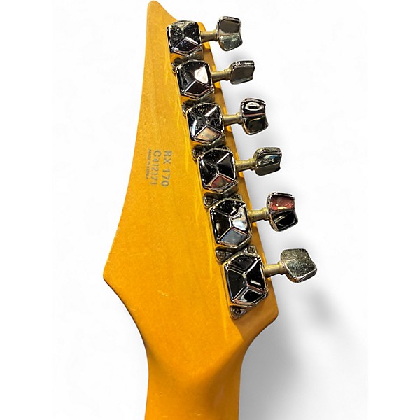 Used 2000s Ibanez RX170 Trans Red Solid Body Electric Guitar