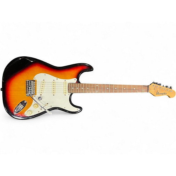 Used Memphis S STYLE GUITAR 3 Tone Sunburst Solid Body Electric Guitar
