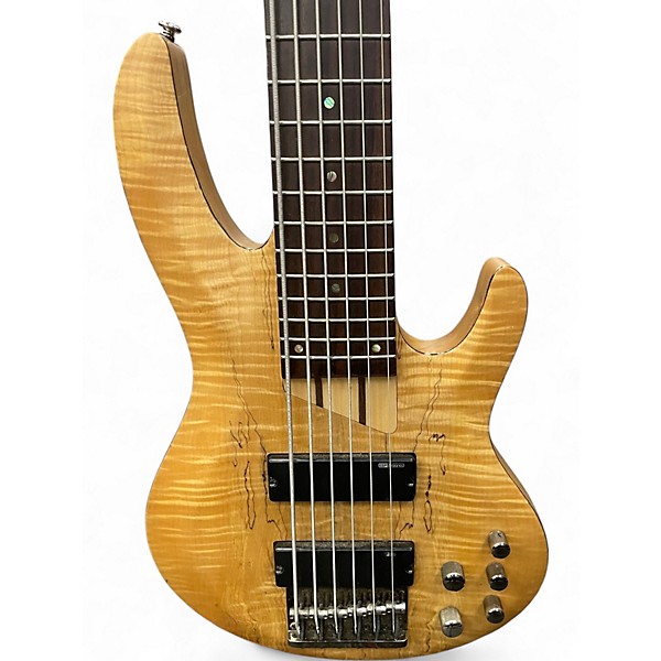 Used 2021 ESP b-206sm natural Electric Bass Guitar
