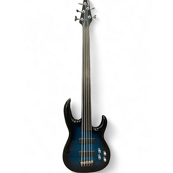 Used Carvin LB75 FRETLESS BLUE BURST Electric Bass Guitar