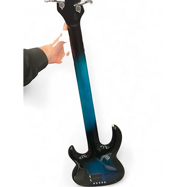 Used Carvin LB75 FRETLESS BLUE BURST Electric Bass Guitar